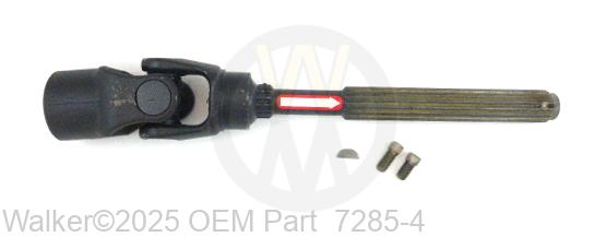 Walker - U-Joint Shaft/Splined Keyed - 7285-4